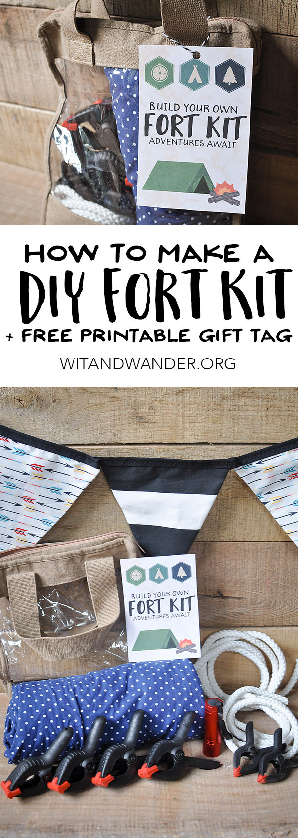 Best ideas about DIY Fort Kit
. Save or Pin DIY Fort Kit with a Free Printable Gift Tag Our Now.