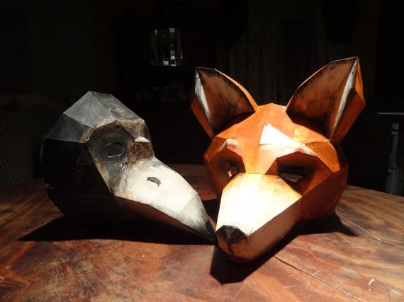 Best ideas about DIY Fox Mask
. Save or Pin DIY Halloween masks fox mask bird mask Instant Download Now.