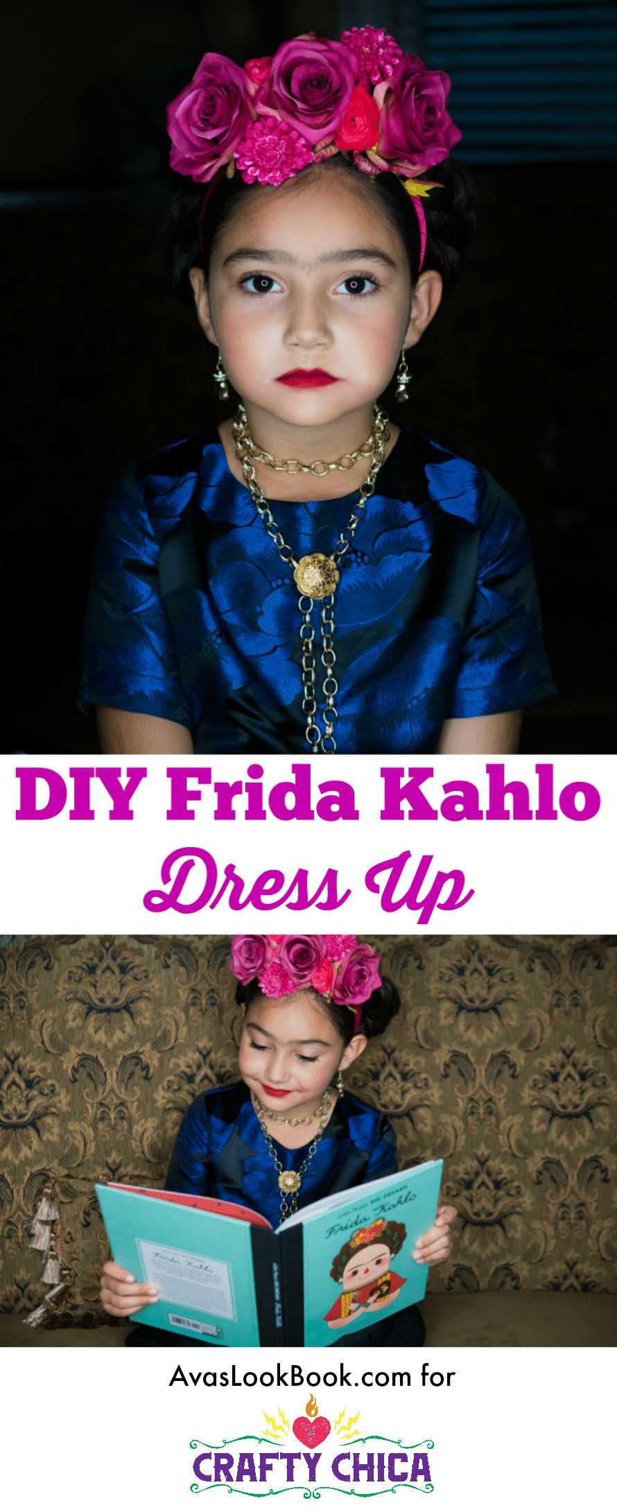 Best ideas about DIY Frida Kahlo Costume
. Save or Pin DIY Frida Kahlo Costume The Crafty Chica Now.