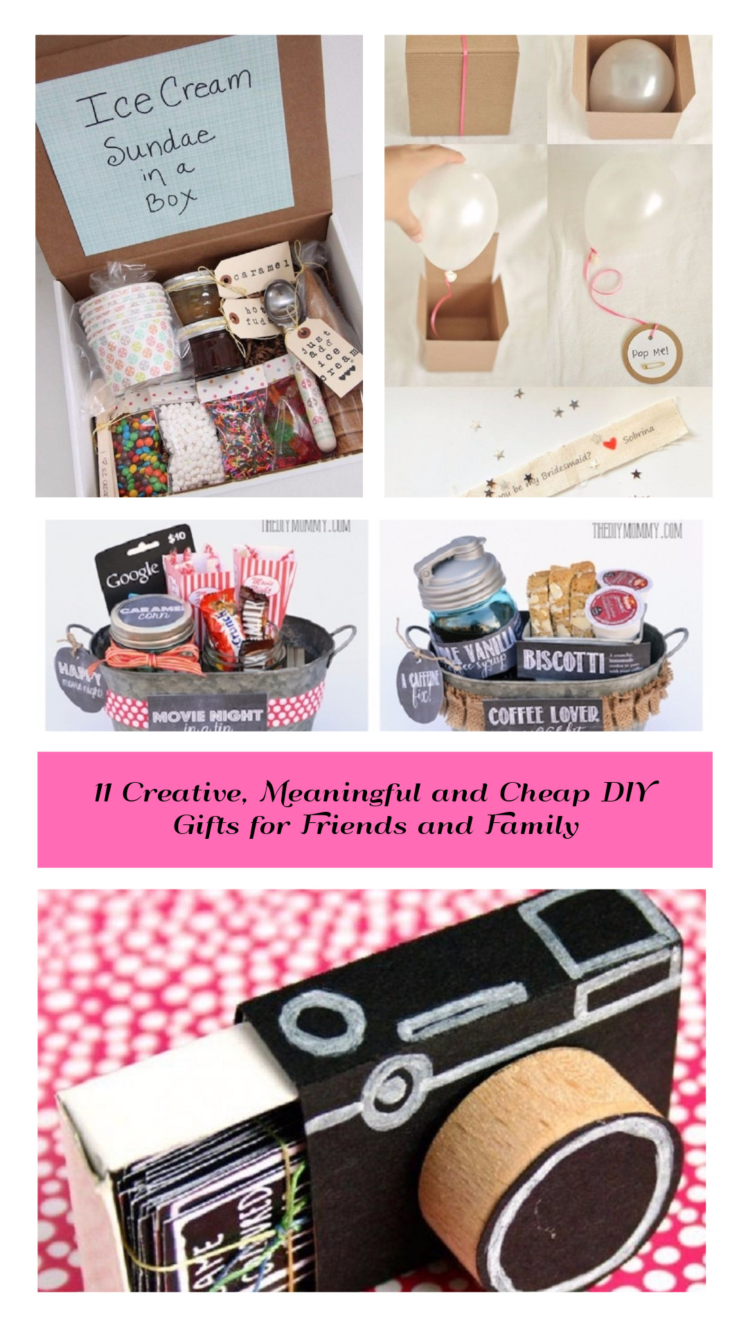 Best ideas about DIY Friendship Gifts
. Save or Pin 11 Creative Meaningful and Cheap DIY Gifts for Friends Now.