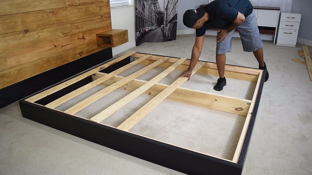 Best ideas about DIY Full Size Platform Bed
. Save or Pin DIY Platform Bed With Floating Night Stands Now.