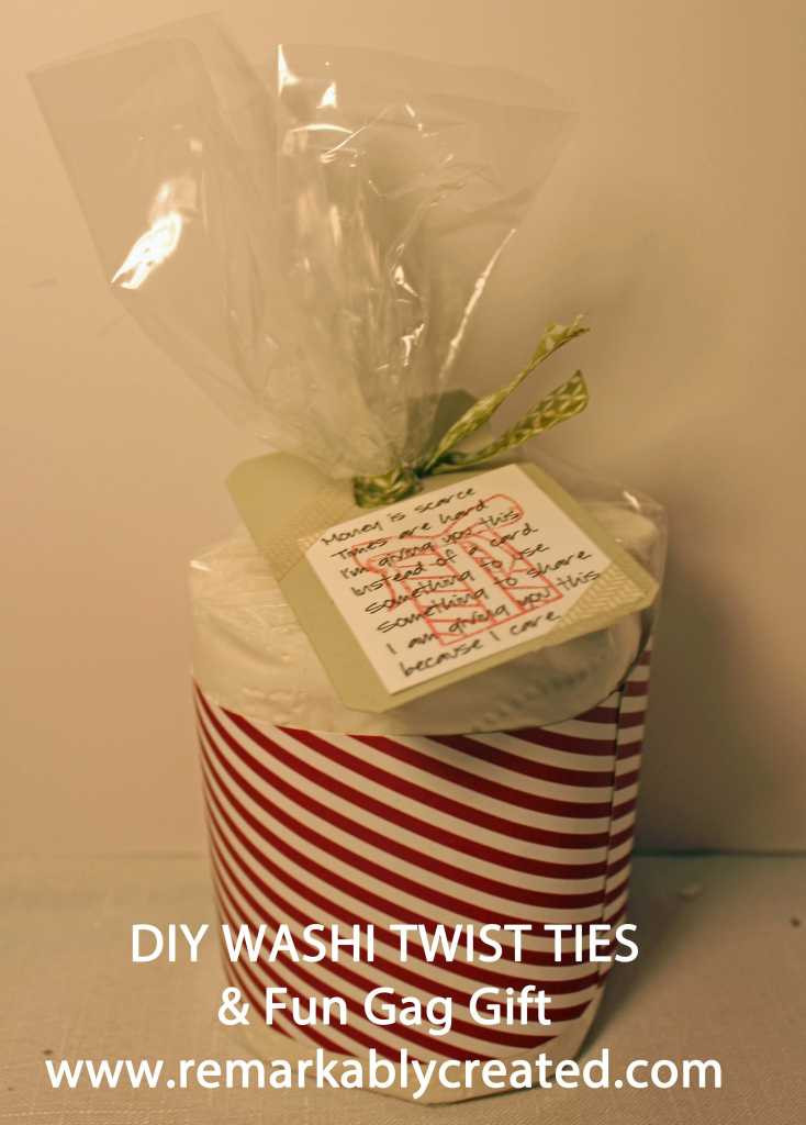 Best ideas about DIY Gag Gifts
. Save or Pin DIY Washi Twist Tie and Toilet Paper Gag Gift RemARKable Now.