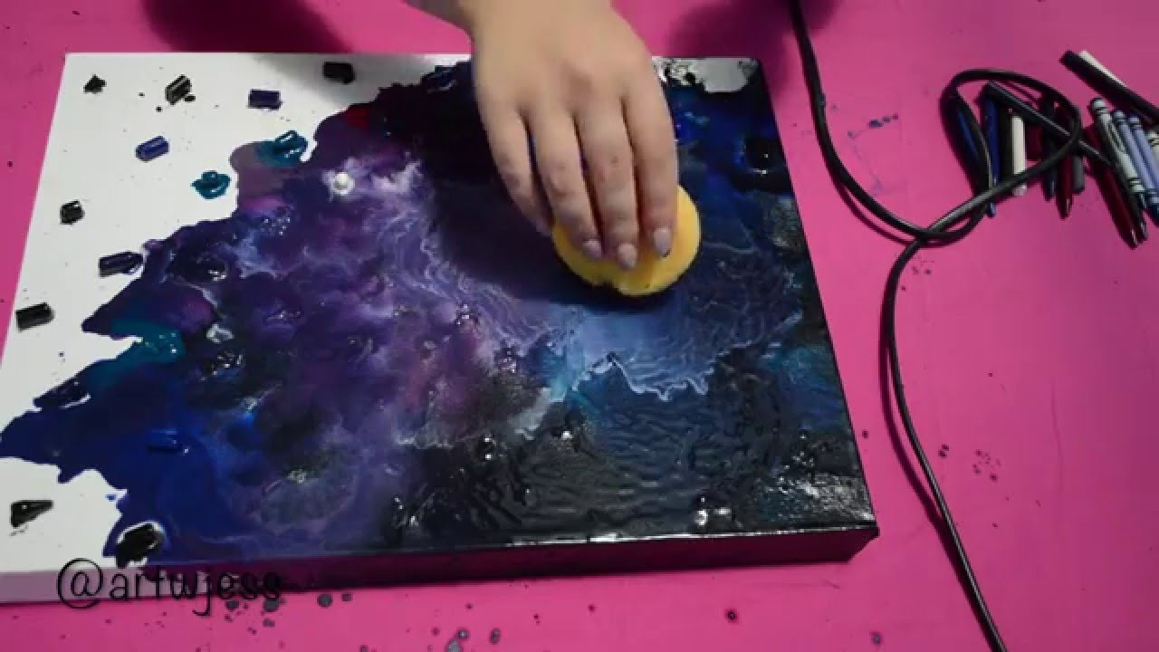 Best ideas about DIY Galaxy Painting
. Save or Pin DIY Wall Art Crayon Galaxy Now.
