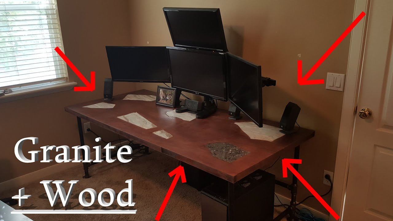 Best ideas about DIY Gaming Desk
. Save or Pin Granite Inlaid Solid Wood puter Gaming Desk DIY Now.