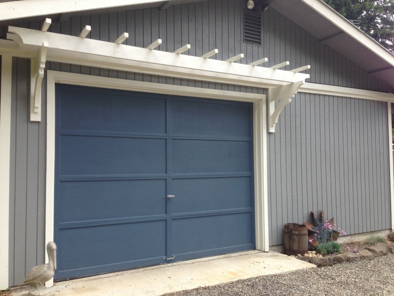 Best ideas about DIY Garage Door
. Save or Pin blue roof cabin DIY Trellis Over the Garage Door Now.