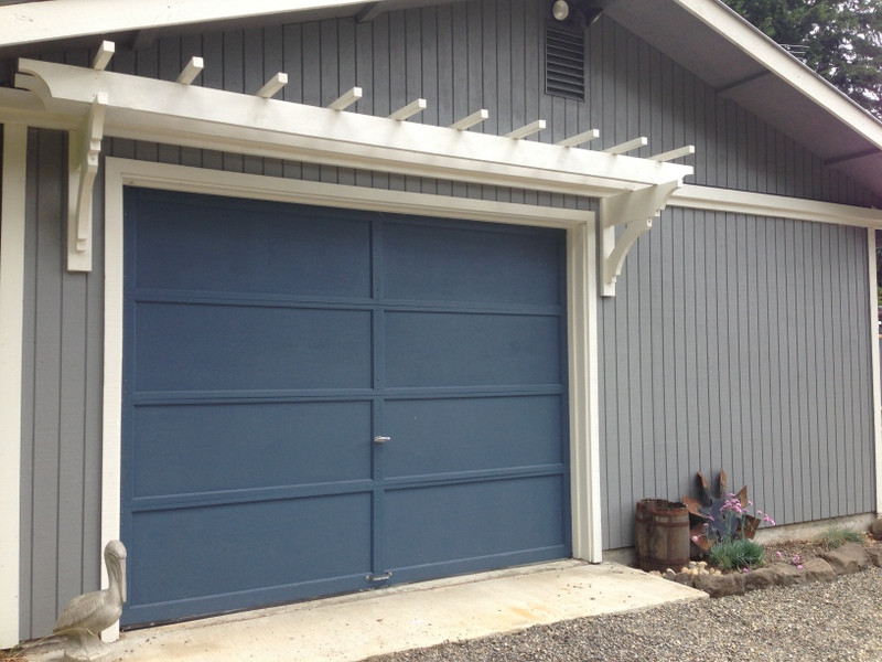 Best ideas about DIY Garage Doors
. Save or Pin blue roof cabin DIY Trellis Over the Garage Door Now.