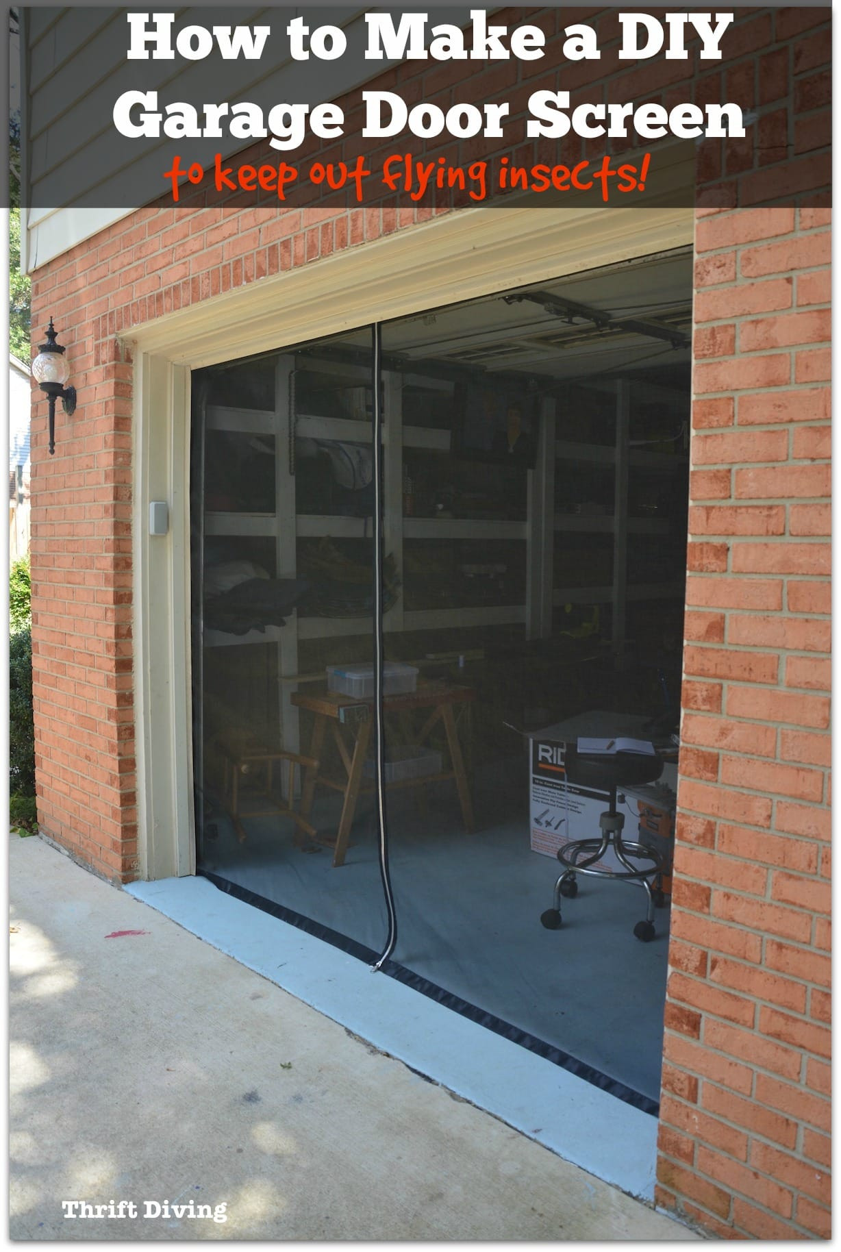Best ideas about DIY Garage Doors
. Save or Pin How to Make Your Own Garage Door Screen With a Zipper Now.