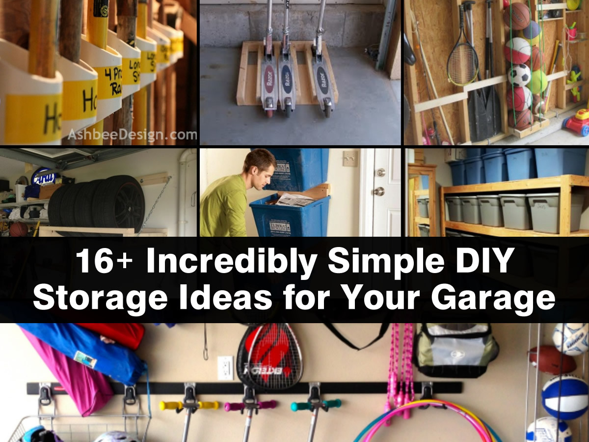 Best ideas about Diy Garage Ideas
. Save or Pin 16 Incredibly Simple DIY Storage Ideas For Your Garage Now.