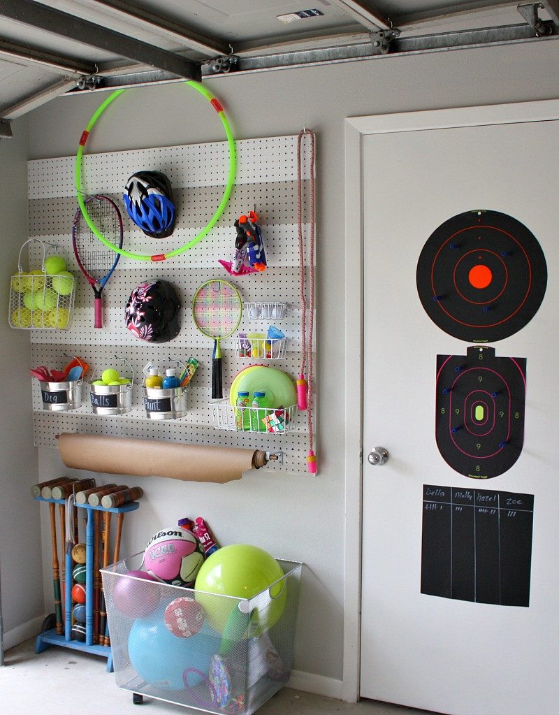 Best ideas about DIY Garage Organization
. Save or Pin DIY Garage Pegboard Storage for Outdoor Toys Now.