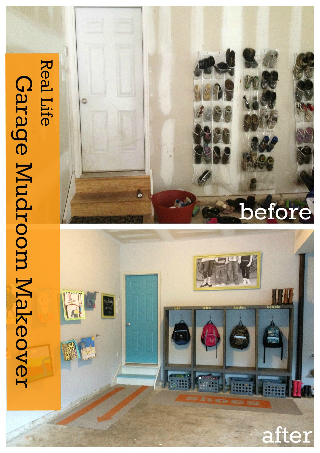 Best ideas about DIY Garage Organizers
. Save or Pin Garage Mudroom Makeover For the REAL Family Now.