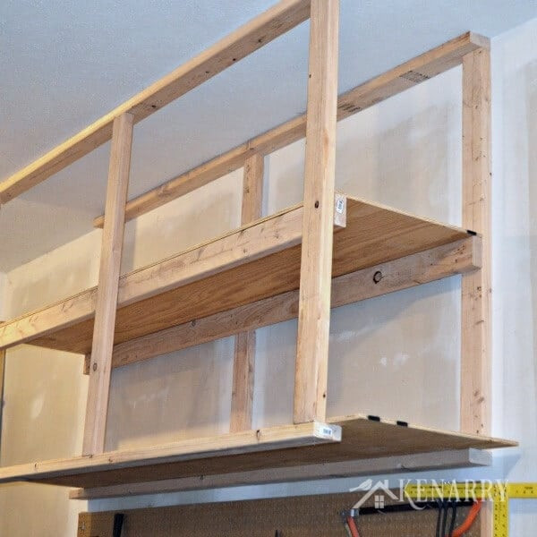 Best ideas about DIY Garage Shelf
. Save or Pin DIY Garage Storage Ceiling Mounted Shelves Giveaway Now.