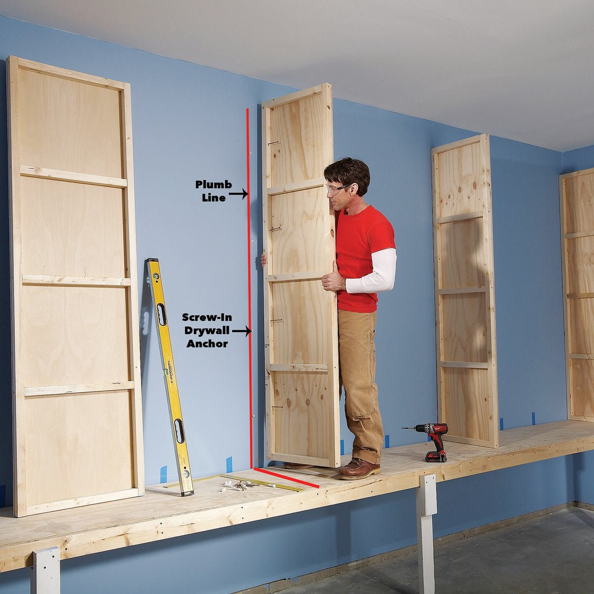Best ideas about DIY Garage Storage Cabinets
. Save or Pin Giant DIY Garage Cabinet Now.