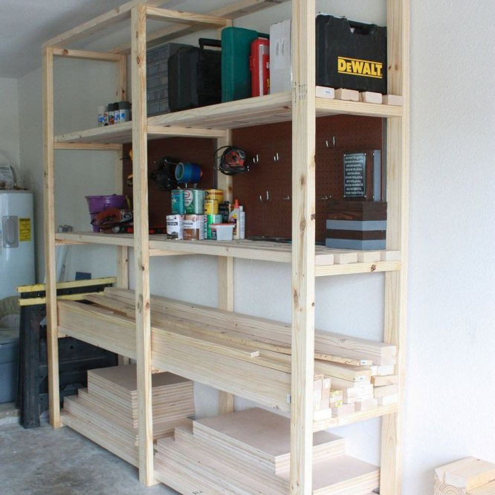 Best ideas about Diy Garage Storage Shelf
. Save or Pin Easy DIY Garage Shelving Now.