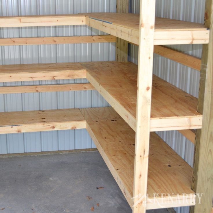 Best ideas about Diy Garage Storage Shelves
. Save or Pin DIY Corner Shelves for Garage or Pole Barn Storage Now.