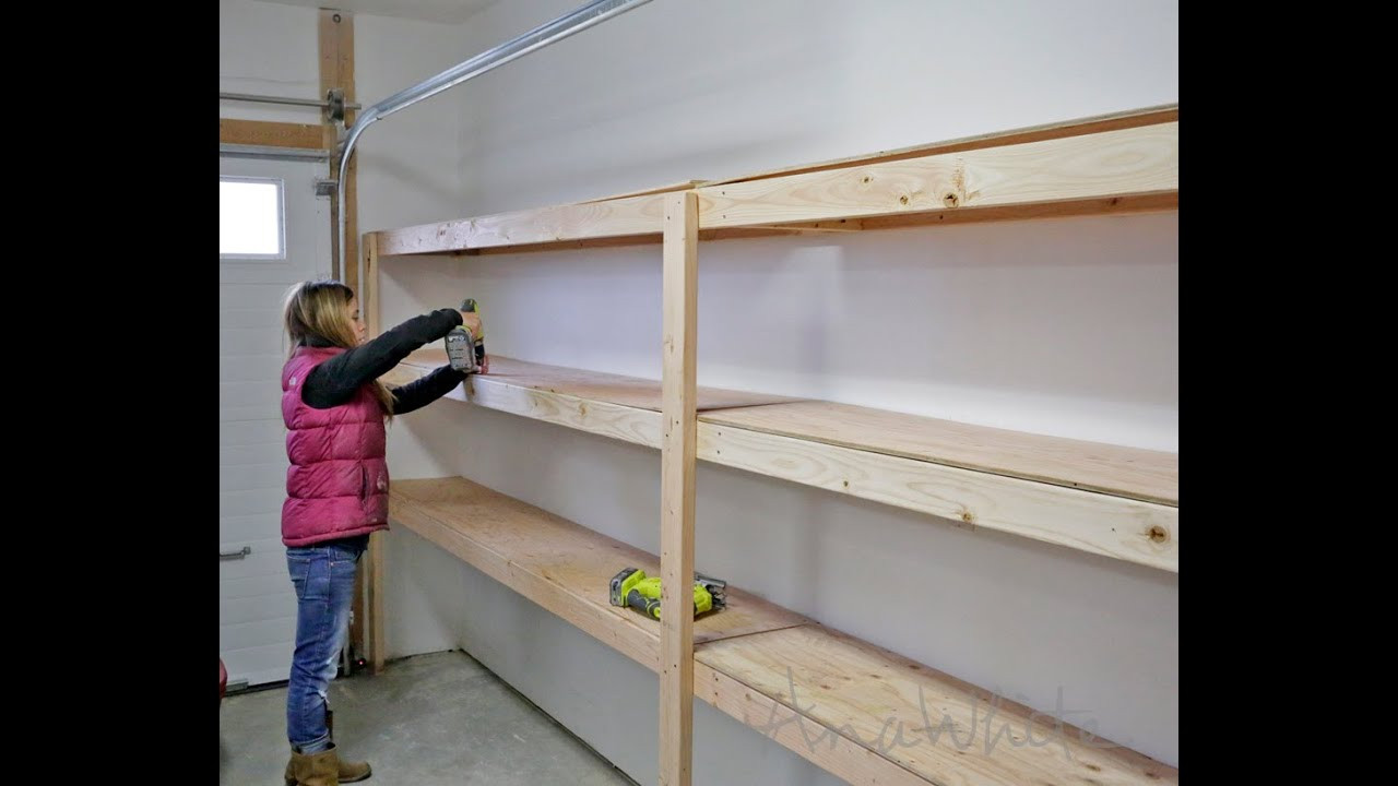 Best ideas about Diy Garage Storage Shelves
. Save or Pin How to Build Garage Shelving Easy Cheap and Fast Now.