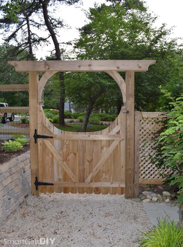 Best ideas about DIY Garden Arbors
. Save or Pin Rear view of DIY garden arbor and gate Now.