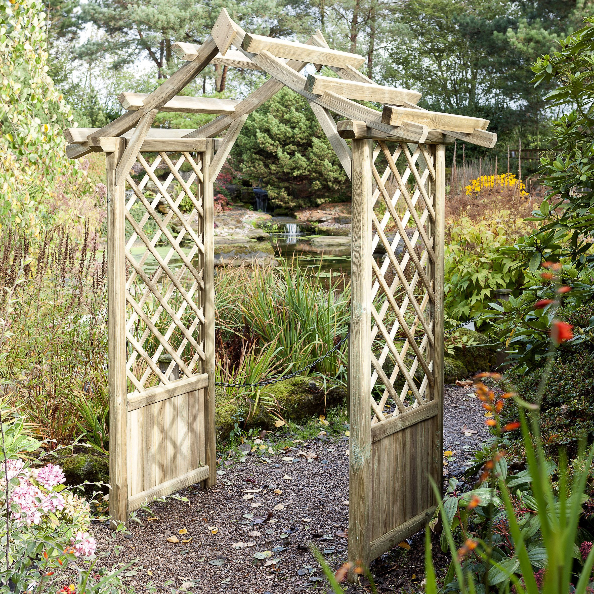 Best ideas about DIY Garden Arch
. Save or Pin Blooma Softwood Apex Top Arch Departments Now.