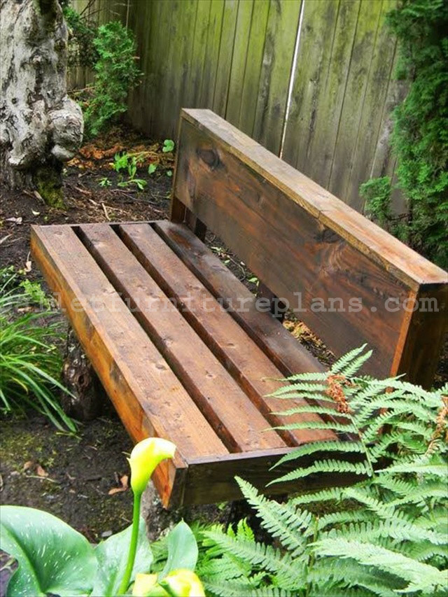 Best ideas about DIY Garden Bench Plans
. Save or Pin 15 DIY Outdoor Pallet Bench Now.