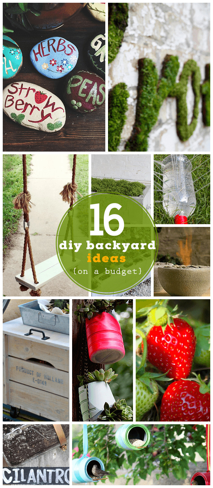 Best ideas about DIY Garden Ideas On A Budget
. Save or Pin 16 DIY Backyard Ideas on a Bud Now.