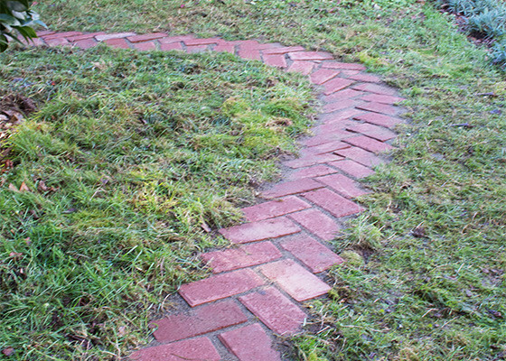 Best ideas about DIY Garden Pathway
. Save or Pin Rustic Simplicity DIY Herringbone Garden Path Now.