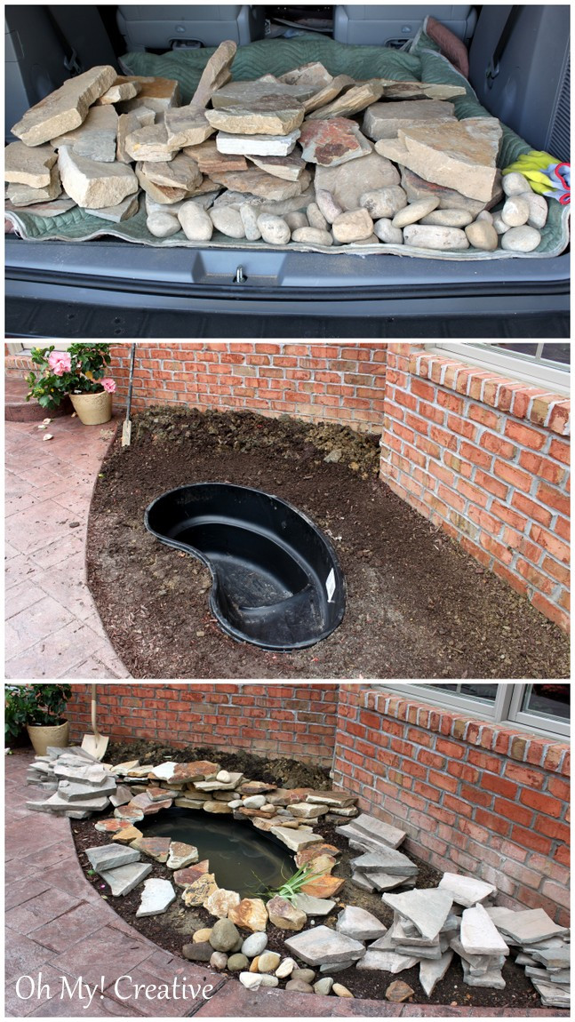 Best ideas about DIY Garden Pond
. Save or Pin DIY BACKYARD POND & LANDSCAPE WATER FEATURE Oh My Creative Now.