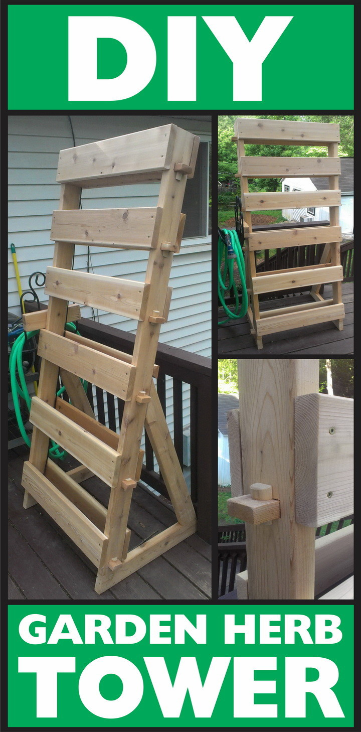 Best ideas about DIY Garden Tower
. Save or Pin How To Make A Vertical 6 Tray Garden Herb Tower With Cedar Now.