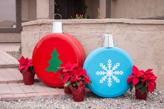 Best ideas about DIY Giant Christmas Ornaments
. Save or Pin How To Make Giant Christmas Ornaments From Old Tires Now.