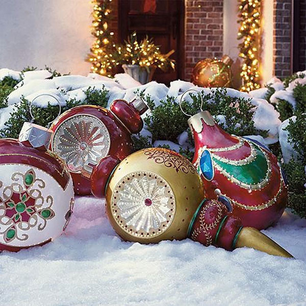 Best ideas about DIY Giant Outdoor Christmas Ornaments
. Save or Pin 30 Outdoor Christmas Decorations Ideas 2018 Now.