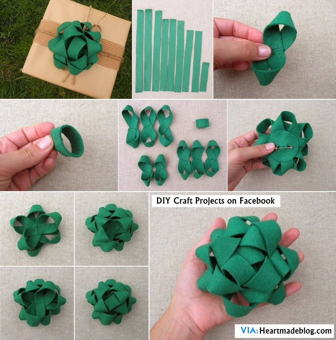 Best ideas about DIY Gift Bow
. Save or Pin DIY Felt Gift Bow Topper DIY Craft Projects Now.