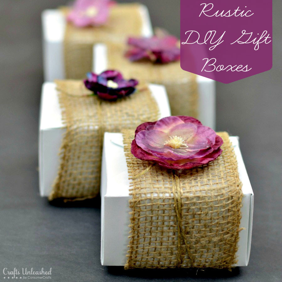 Best ideas about DIY Gift Boxes
. Save or Pin DIY Gift Boxes Embellished With Burlap & Flowers Now.