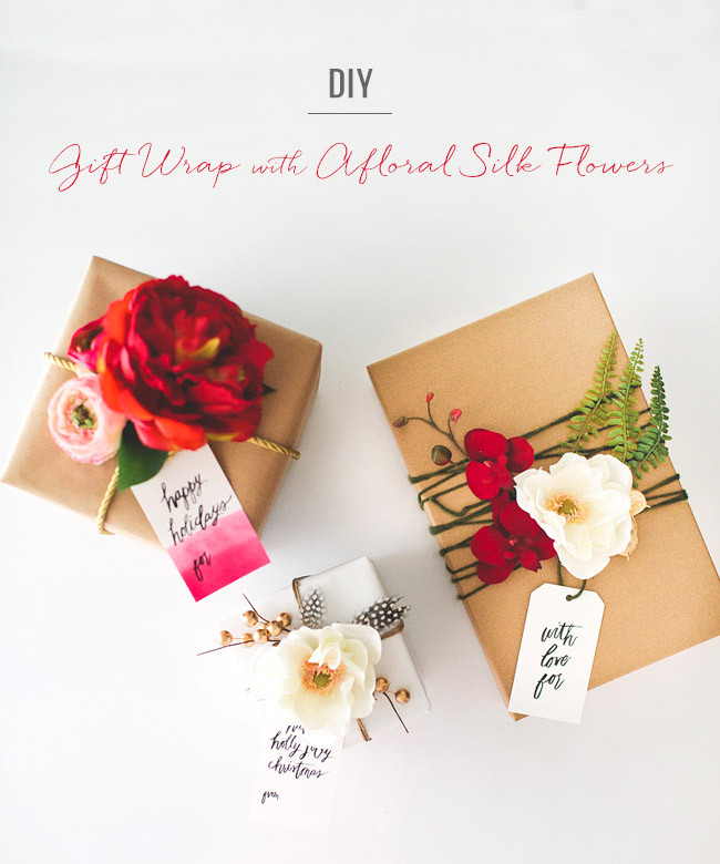 Best ideas about DIY Gift Wrapper
. Save or Pin DIY Gift Wrap with Silk Flowers from Afloral Now.