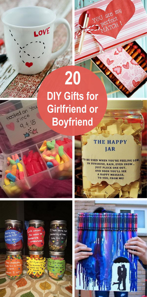 Best ideas about DIY Girlfriend Gifts
. Save or Pin 20 DIY Gifts for Girlfriend or Boyfriend Now.