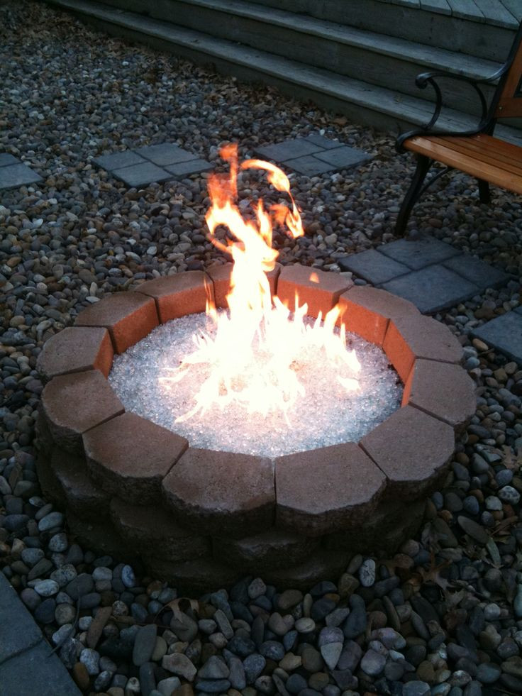 Best ideas about DIY Glass Fire Pit
. Save or Pin Diy gas fire pit with recycled Pyrex glass Now.