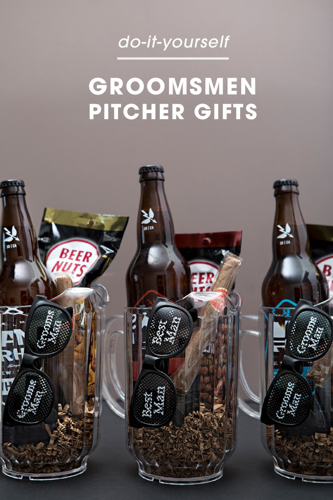 Best ideas about DIY Groomsmen Gift
. Save or Pin You HAVE To See These Awesome Groomsmen Beer Pitcher Gifts Now.