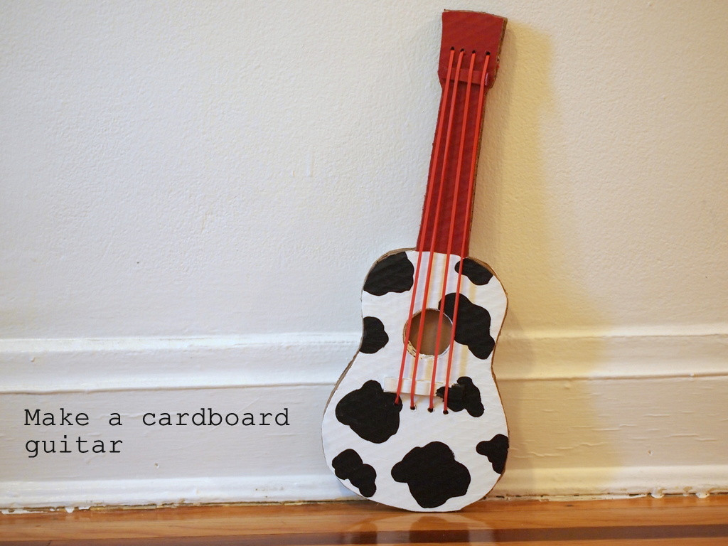 Best ideas about DIY Guitar For Kids
. Save or Pin Make a cardboard guitar Now.