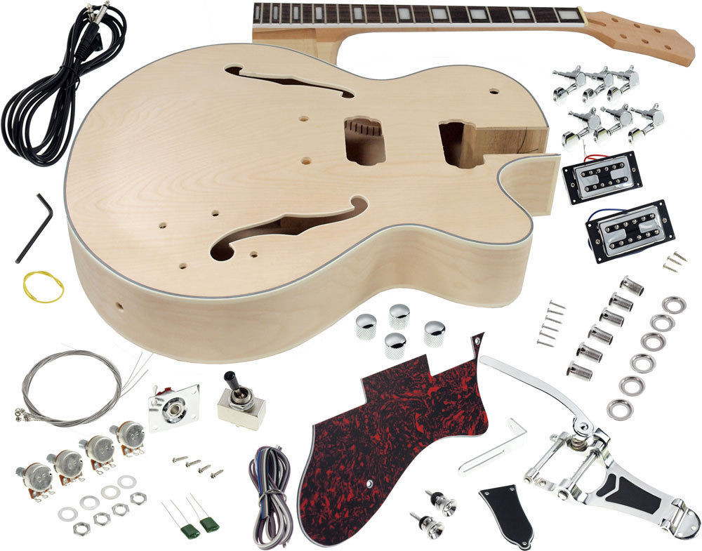 Best ideas about DIY Guitar Kit
. Save or Pin Solo GF Style DIY Guitar Kit Maple Hollow Body Rosewood Now.