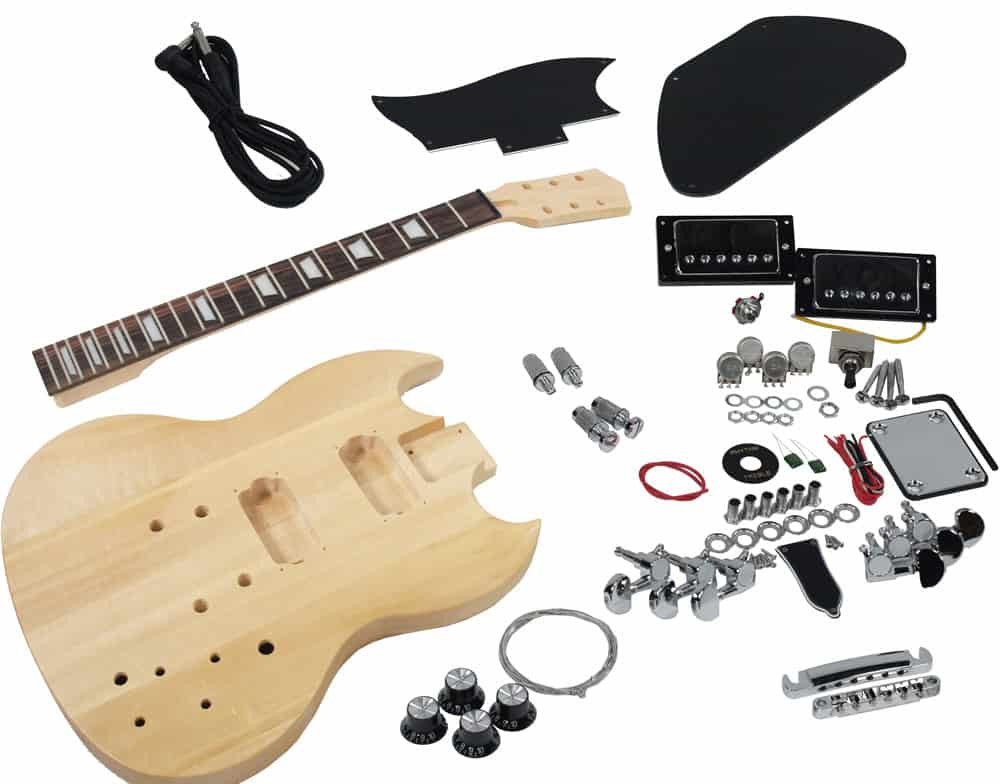 Best ideas about DIY Guitar Kit
. Save or Pin Solo SG Style DIY Guitar Kit Basswood Body Maple neck RW FB Now.