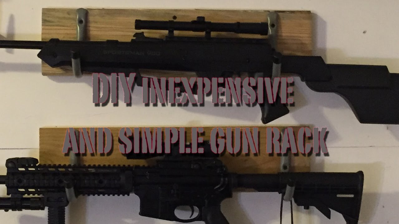 Best ideas about DIY Gun Rack
. Save or Pin DIY inexpensive and simple gun rack rifles firearms Now.