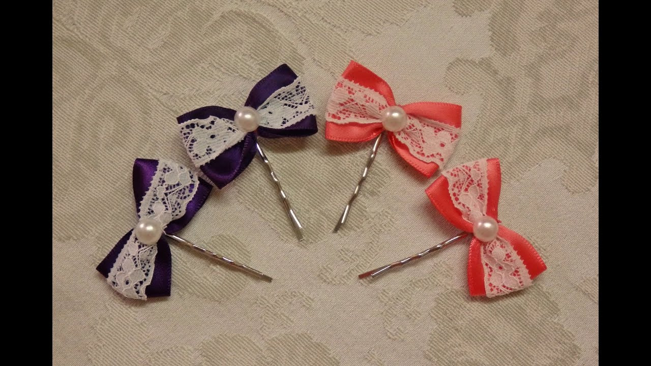 Best ideas about DIY Hair Bow
. Save or Pin DIY bow hairpins with lace easy ribbon hairbows tutorial Now.