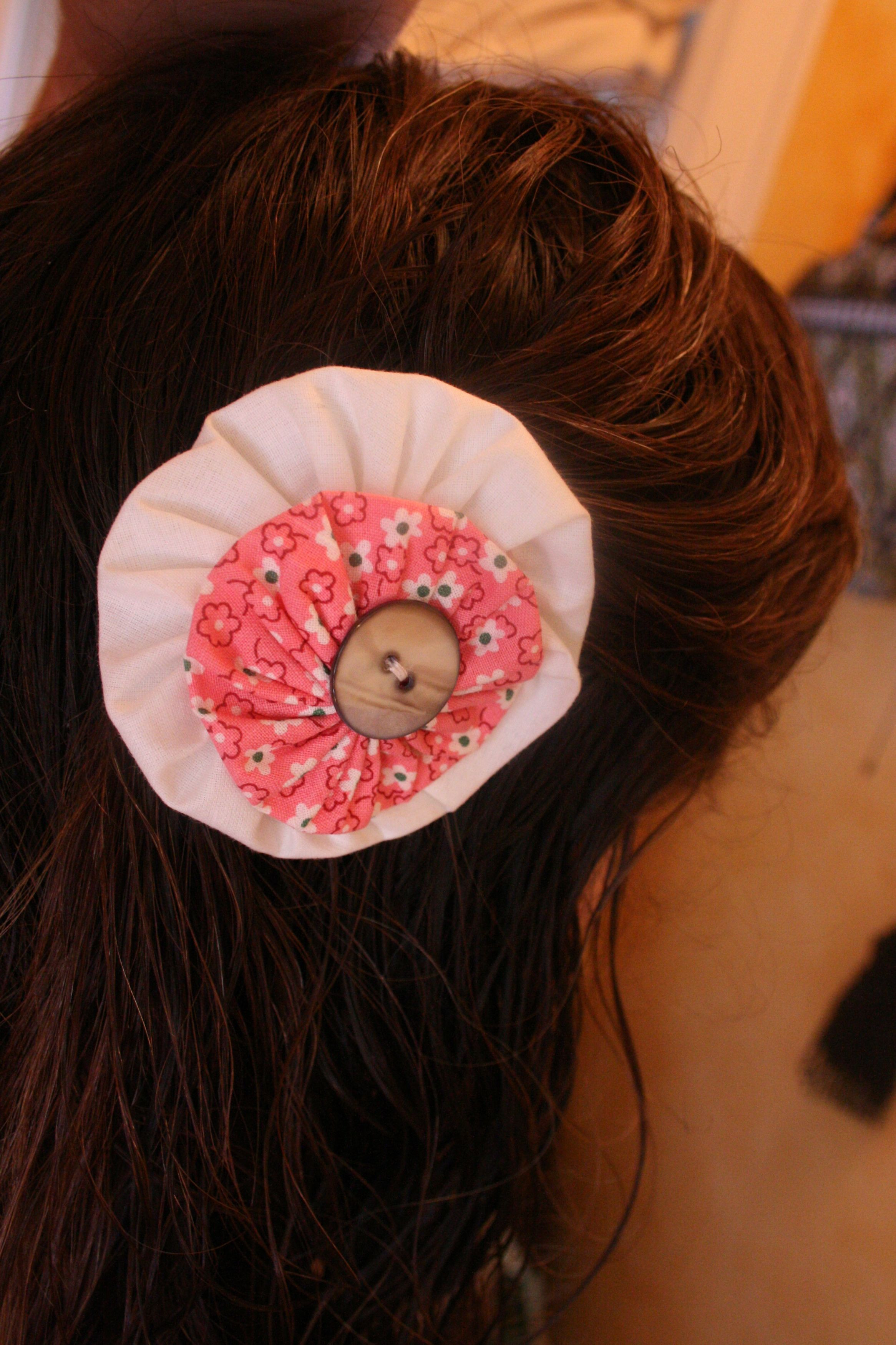 Best ideas about DIY Hair Clip
. Save or Pin DIY Yo yo Flower Hair Clips Now.