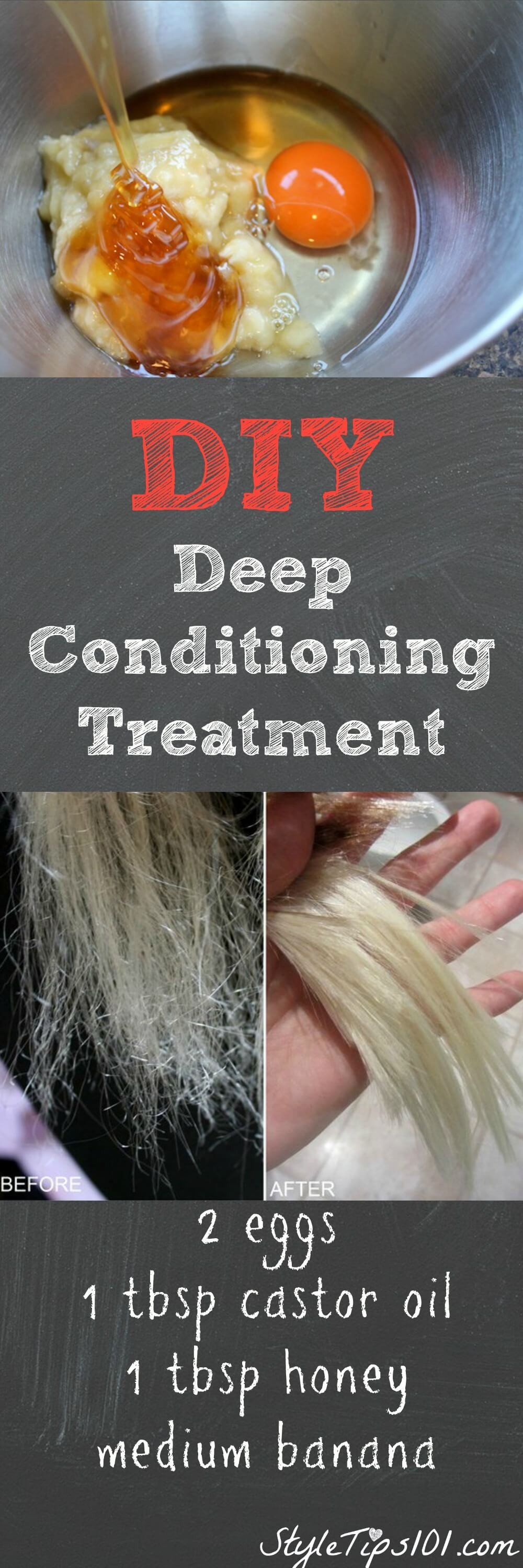 Best ideas about DIY Hair Conditioning Treatment
. Save or Pin DIY Deep Conditioning Treatment With Egg and Castor Oil Now.