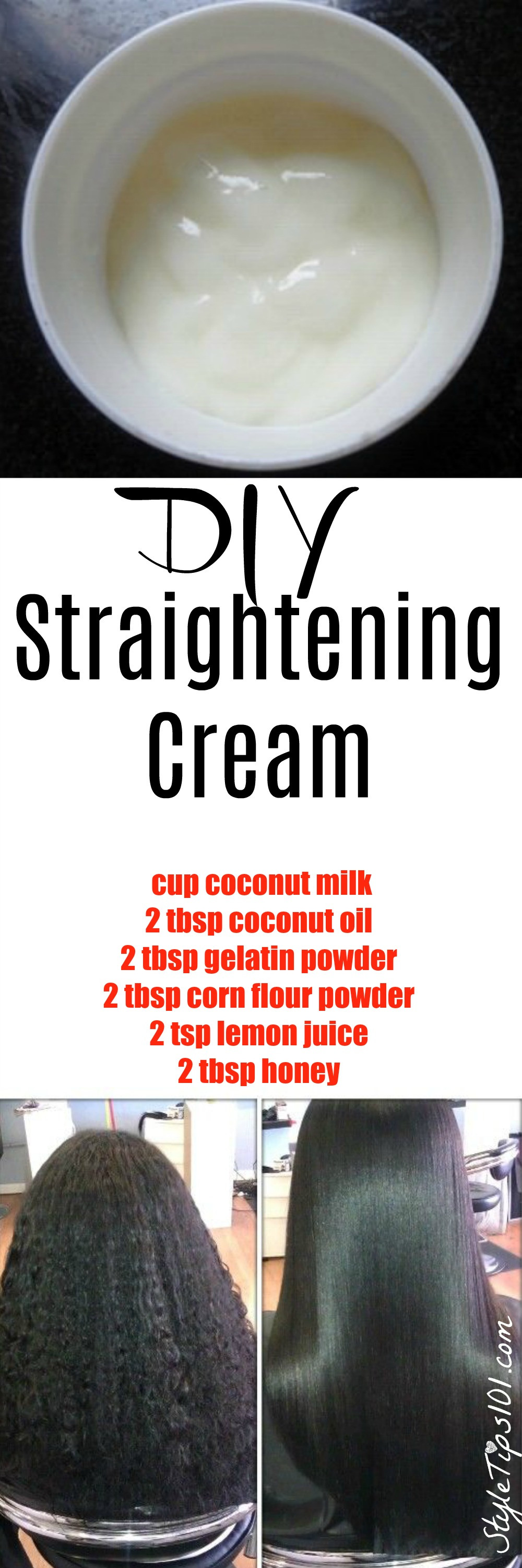 Best ideas about DIY Hair Cream
. Save or Pin DIY Hair Straightening Cream Now.