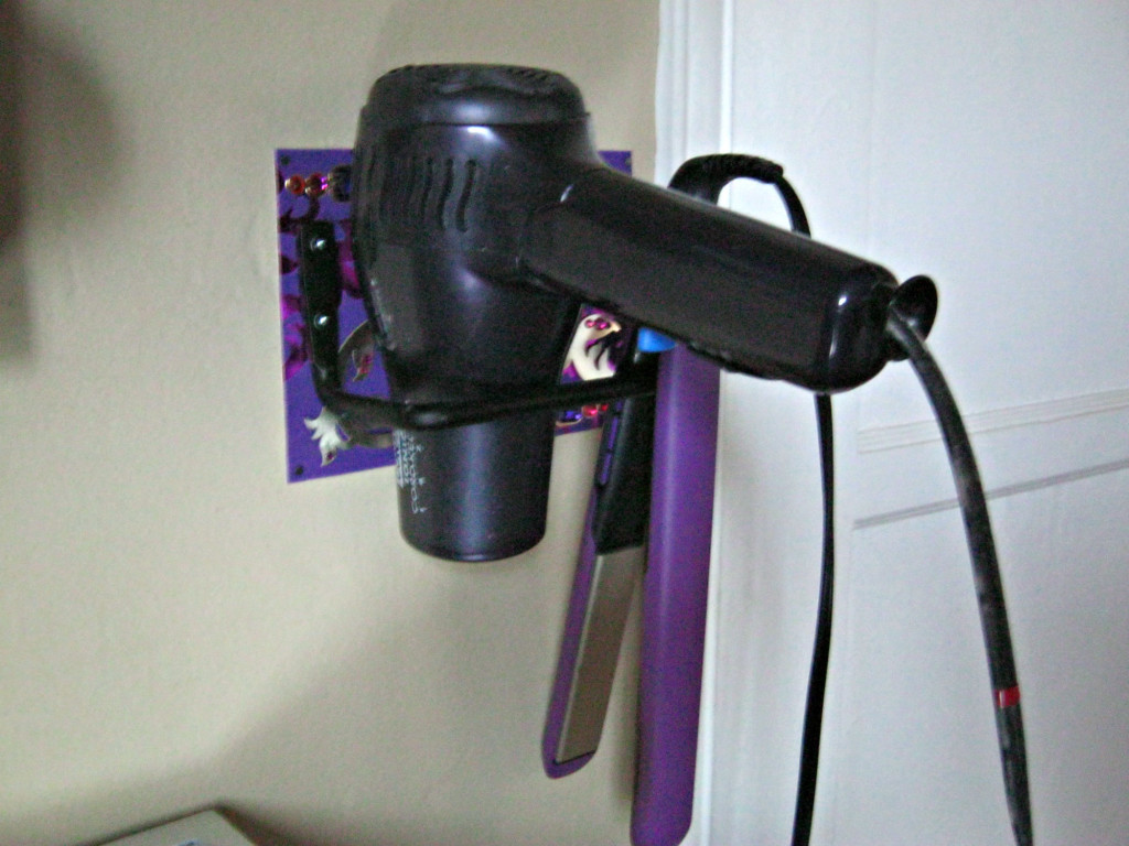 Best ideas about DIY Hair Dryer Holder
. Save or Pin DIY hair appliance holder Now.