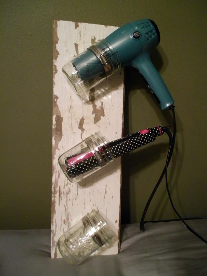 Best ideas about DIY Hair Dryer Holder
. Save or Pin DIY Hair styling tool holder Now.