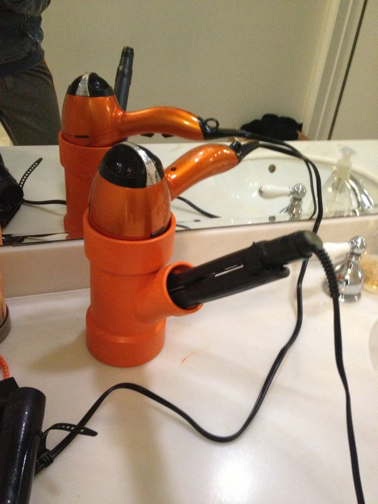 Best ideas about DIY Hair Dryer Holder
. Save or Pin Love it Hair dryer and curling iron or straightener Now.