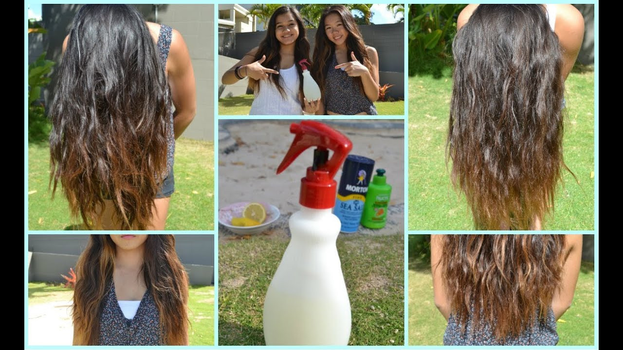 Best ideas about DIY Hair Lightening Spray
. Save or Pin DIY Beach Sea Salt Lightening Hair Spray ♡ Now.