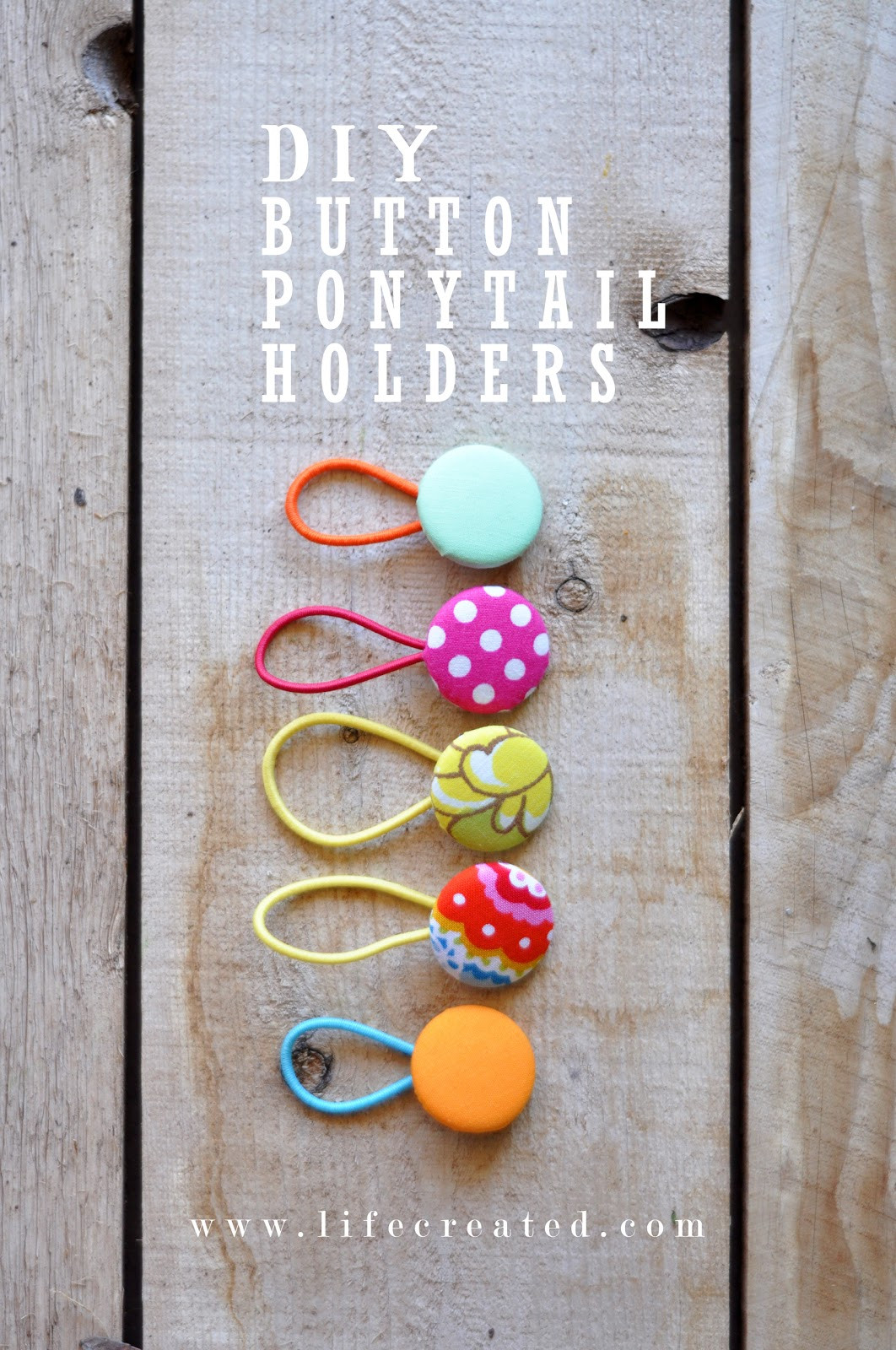 Best ideas about DIY Hair Tie Holder
. Save or Pin DIY Button Ponytail Holders — LifeCreated Now.