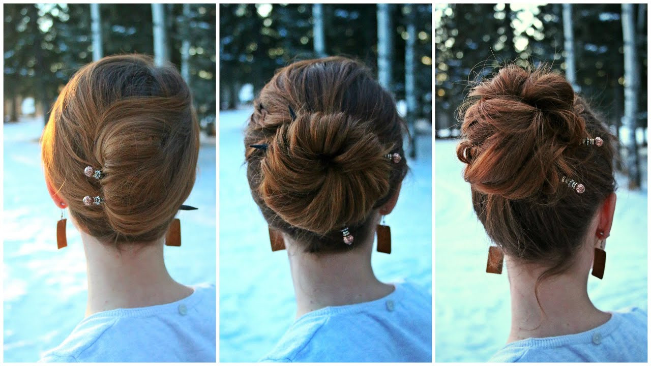Best ideas about DIY Hair Up Do
. Save or Pin 3 Easy DIY Updos for New Years Now.
