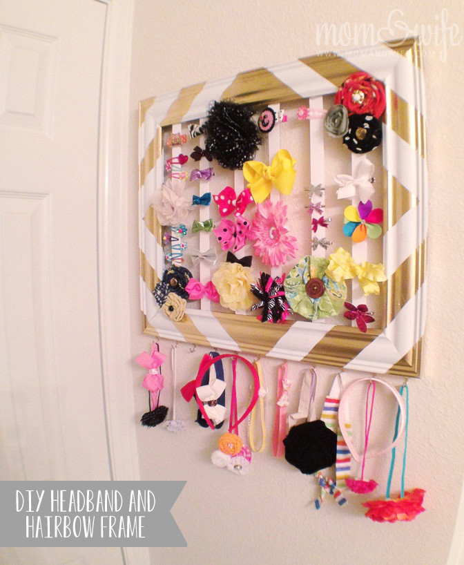 Best ideas about DIY Hairbow Holder
. Save or Pin DIY Headband and Hairbow Holder Frame Mom & Wife Now.