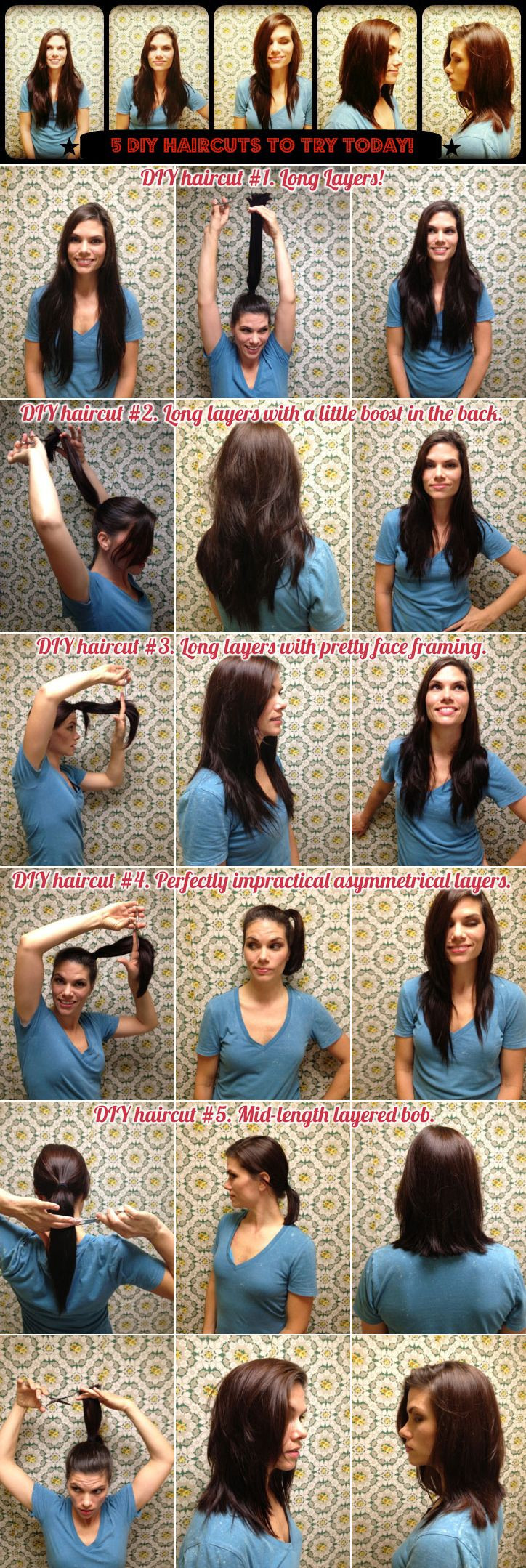 Best ideas about DIY Haircut Ponytail
. Save or Pin Best 20 Diy haircut ideas on Pinterest Now.